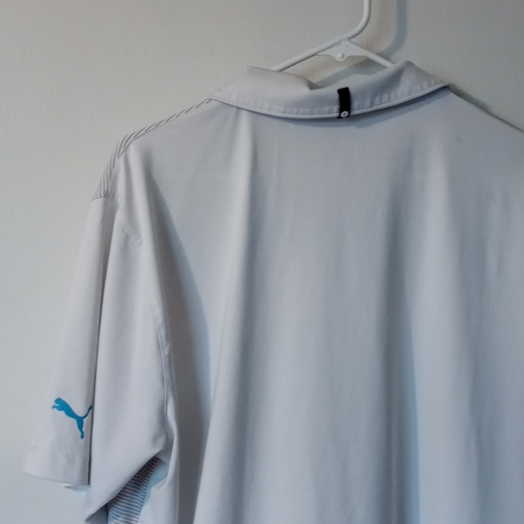 Puma Men's White Polo Shirt - Picture 3 of 7